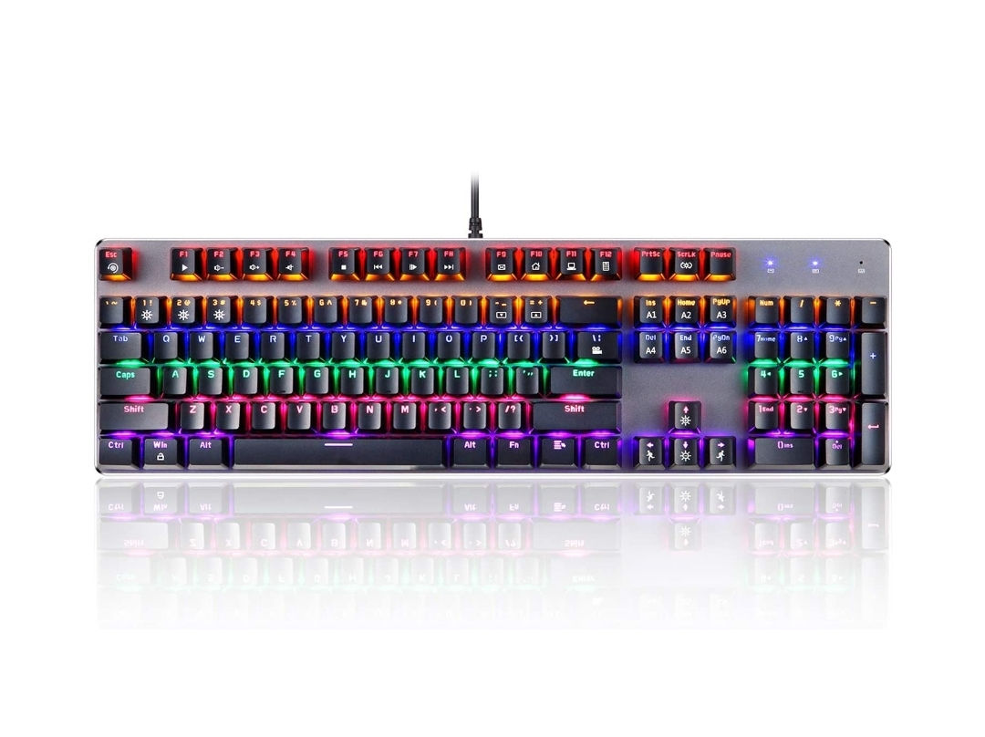 Decdeal K73 104 Keys Gaming Keyboard Mixed Light Mechanical Keyboard with RGB