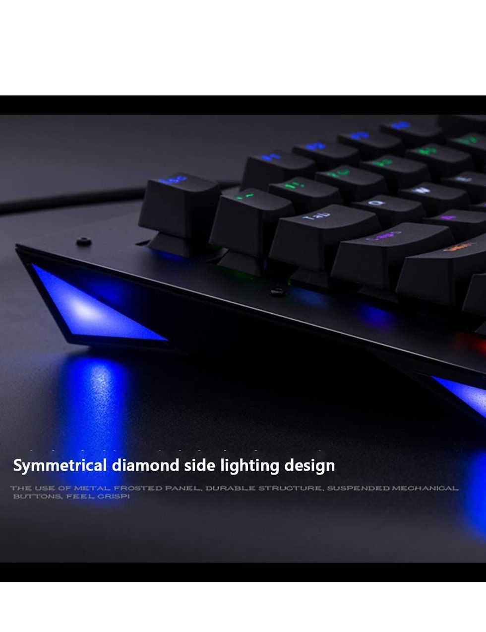 Thumbnail: Negaor MK8 Mechanical Waterproof Gaming Keyboard USB Wired RGB Backlight 