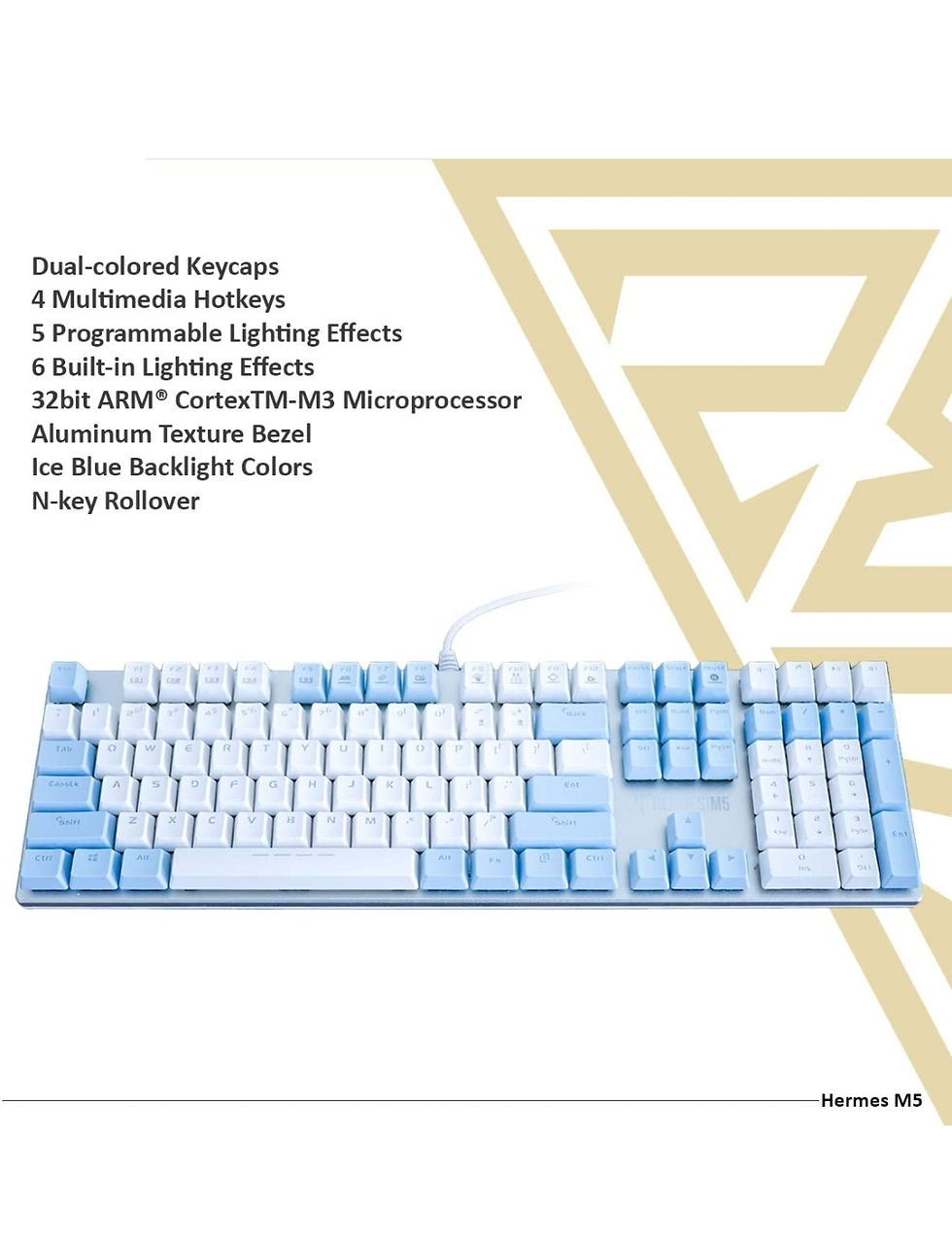 Thumbnail: GAMDIAS Hermes M5 Mechanical Gaming Backlit Keyboard with Built-in Memory, Multi