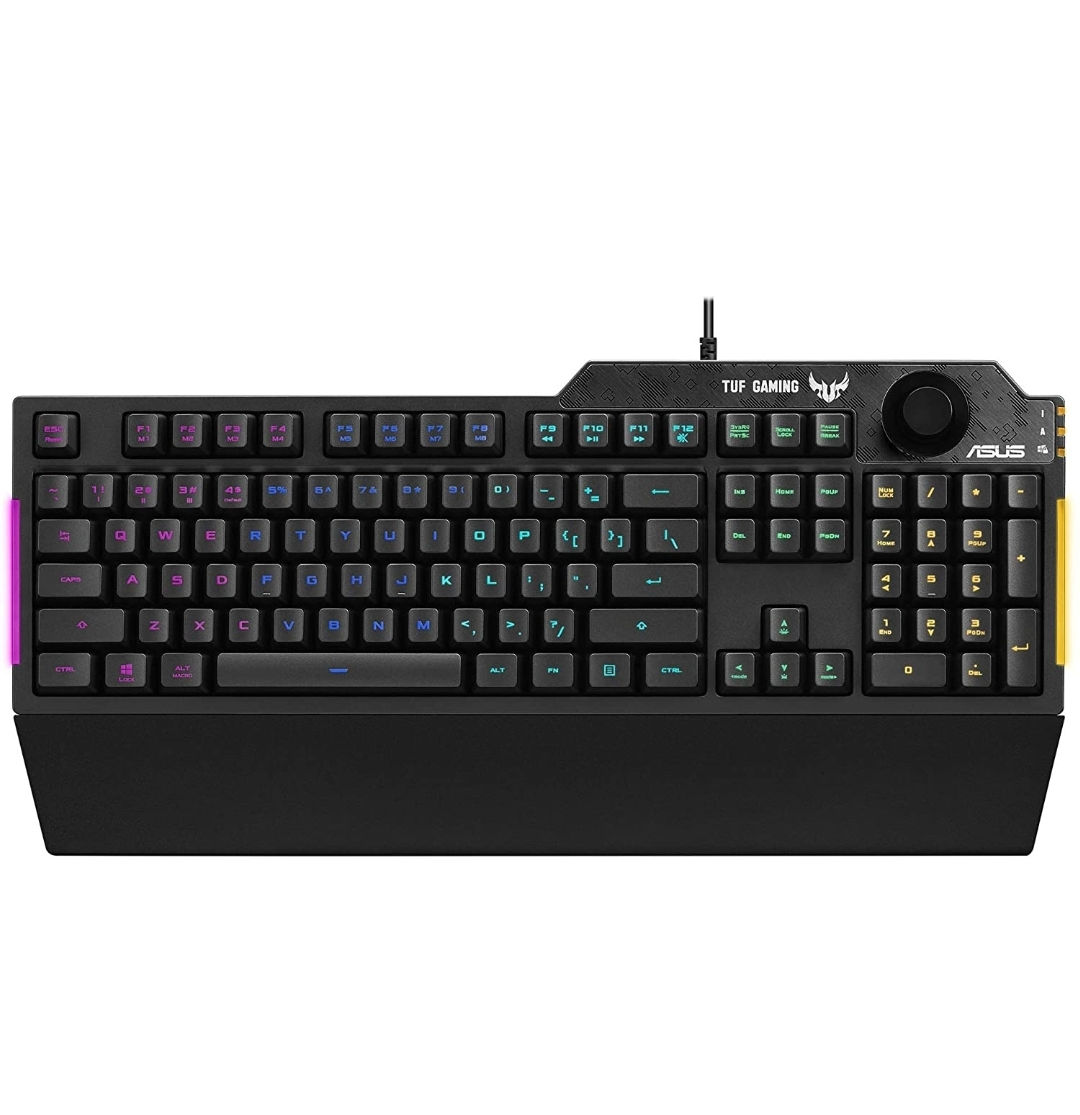 ASUS Membrane Gaming Keyboard for PC - TUF K1 | Programmable, Onboard Memory