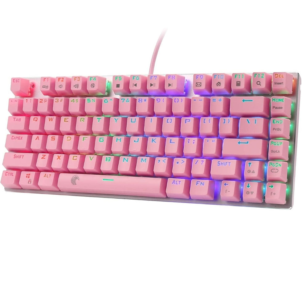 Thumbnail: HUO JI  Pink - Blue.  E-YOOSO Z-88 Mec. Gaming Keyboard,Blue Switches