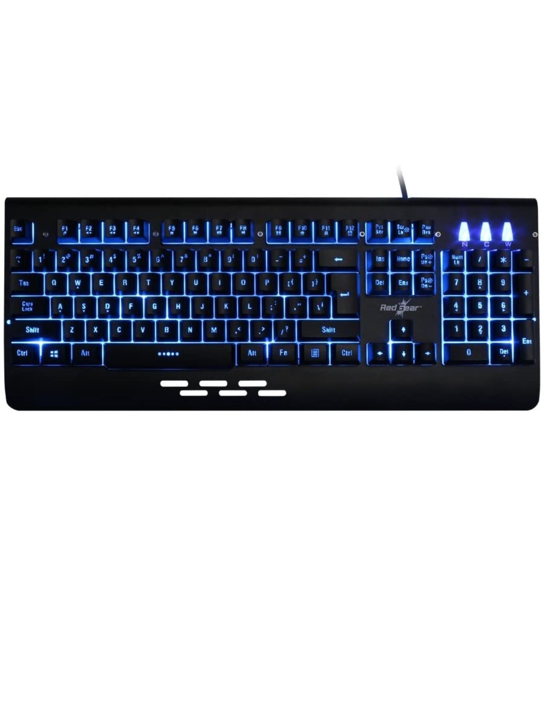 Redgear Blaze Semi-Mechanical wired Gaming keyboard with 3 colour backlit, full