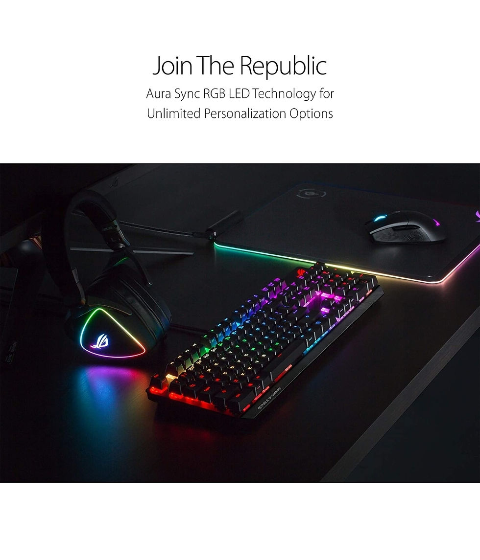 Thumbnail: ASUS ROG Strix Scope RGB Mechanical Gaming Keyboard with Cherry MX Red Switches,