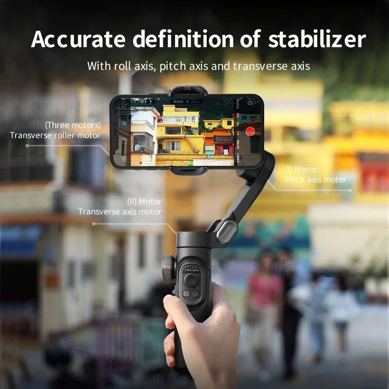 Thumbnail: AOCHUAN 3-Axis Handheld Gimbal Stabilizer SmartXE for Smartphone for iPhone Andr