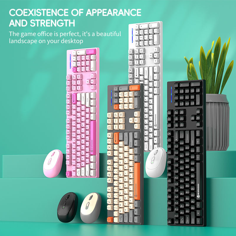 Thumbnail: Shipadoo Gaming Wireless Keyboard and Mouse Combo Set,Computer Wireless Laptop D
