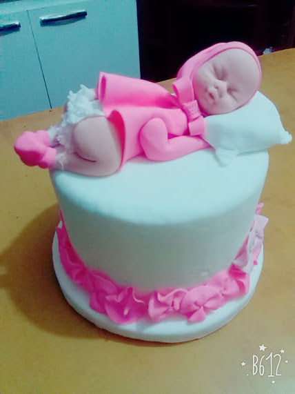 Cake baby shower niña
