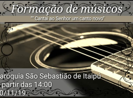 ENCONTRO DE FORMAÇÃO PARA MÚSICOS QUE ATUAM NA PARÓQUIA.