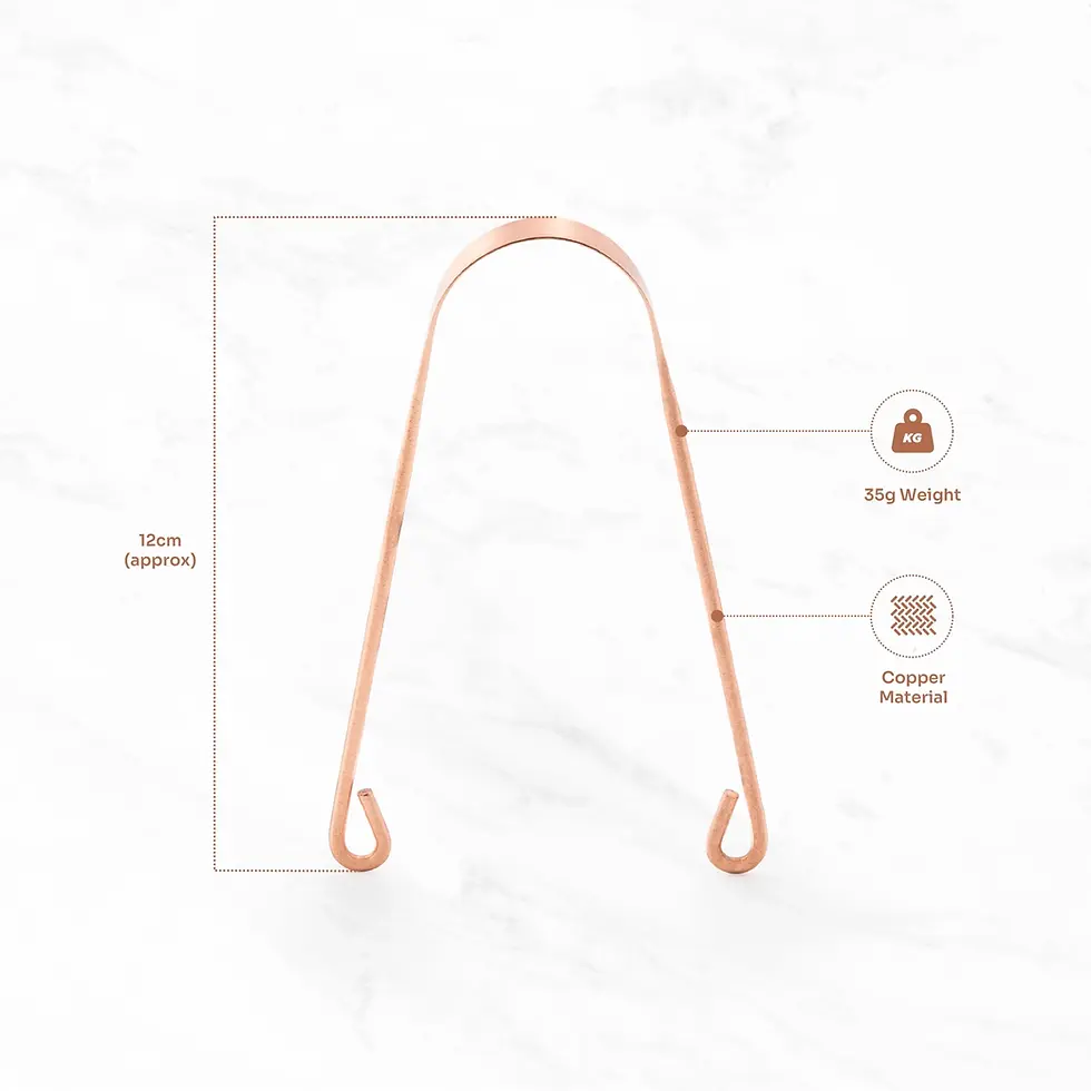 Thumbnail: Myga Eco 100% Copper Tongue Scraper & Cleaner