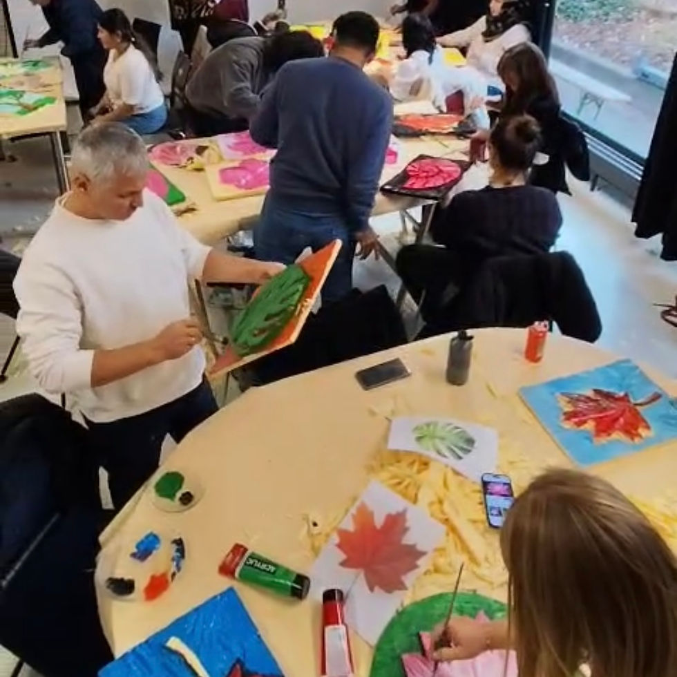 Reliefmalerei mit Yevgeniia Kizlenko