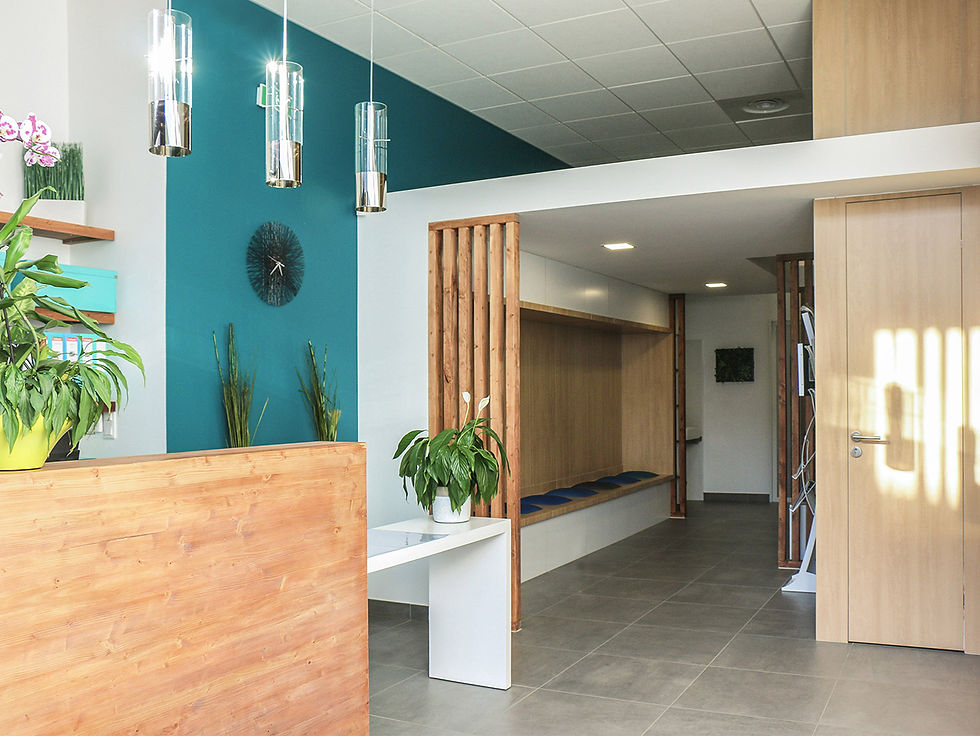 Cabinet ophtalmo : salle d'attente