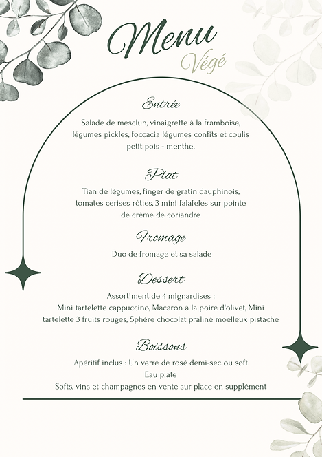 Menu végé soirée Sud Touraine Jumping Festival asturia girls