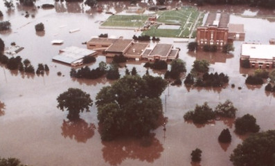 The Great Flood of 1993 inundates DMWW's Fleur Drive Treatment Plant