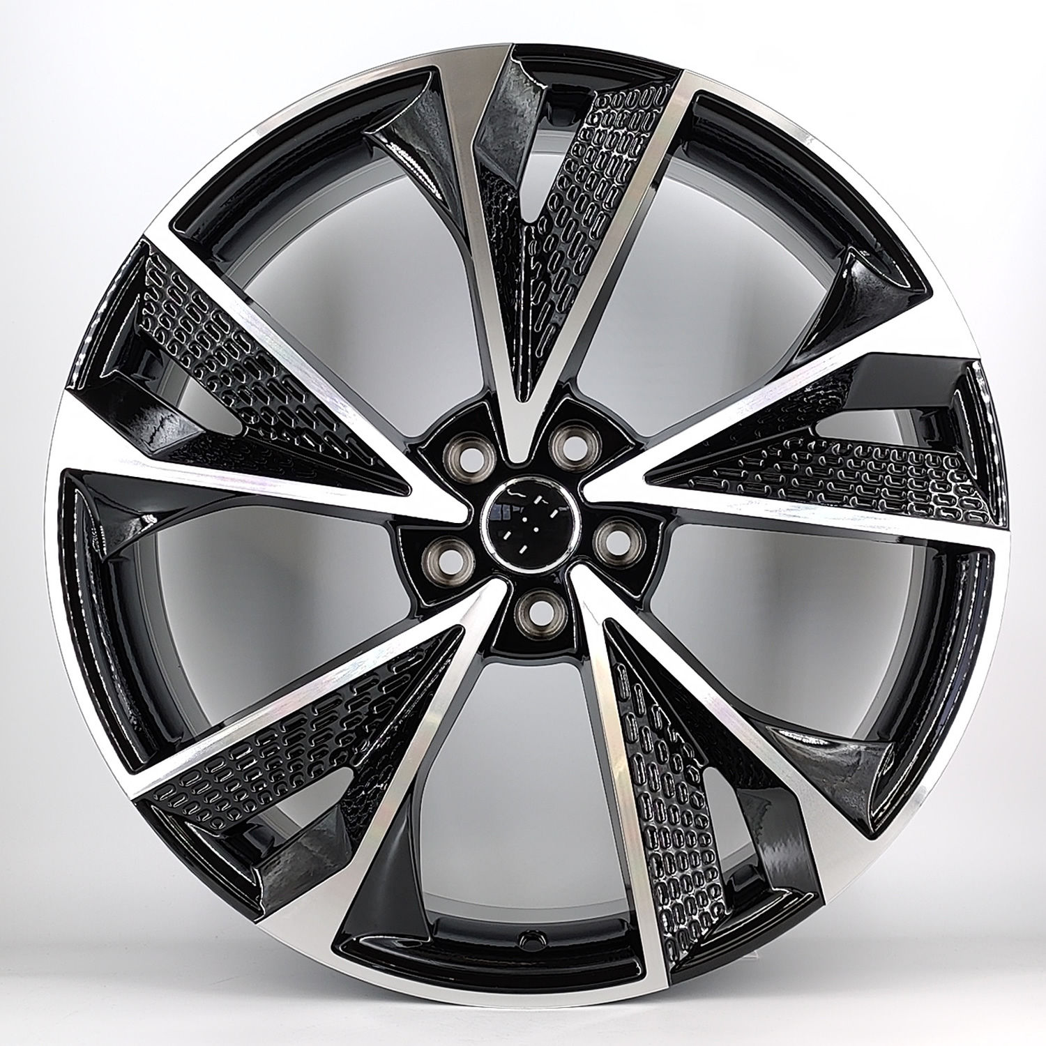 20″ Audi RS7 Honeycomb black machined faced 810