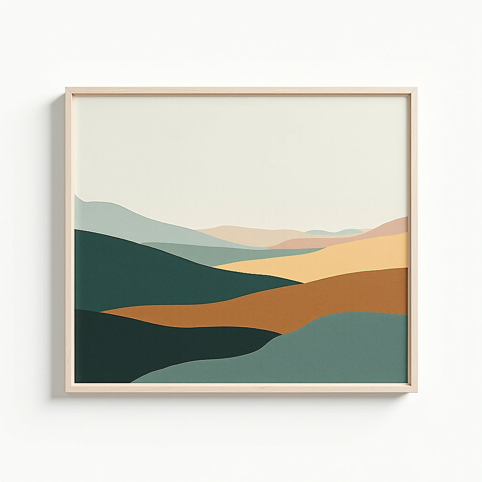 Textured Landscape Print