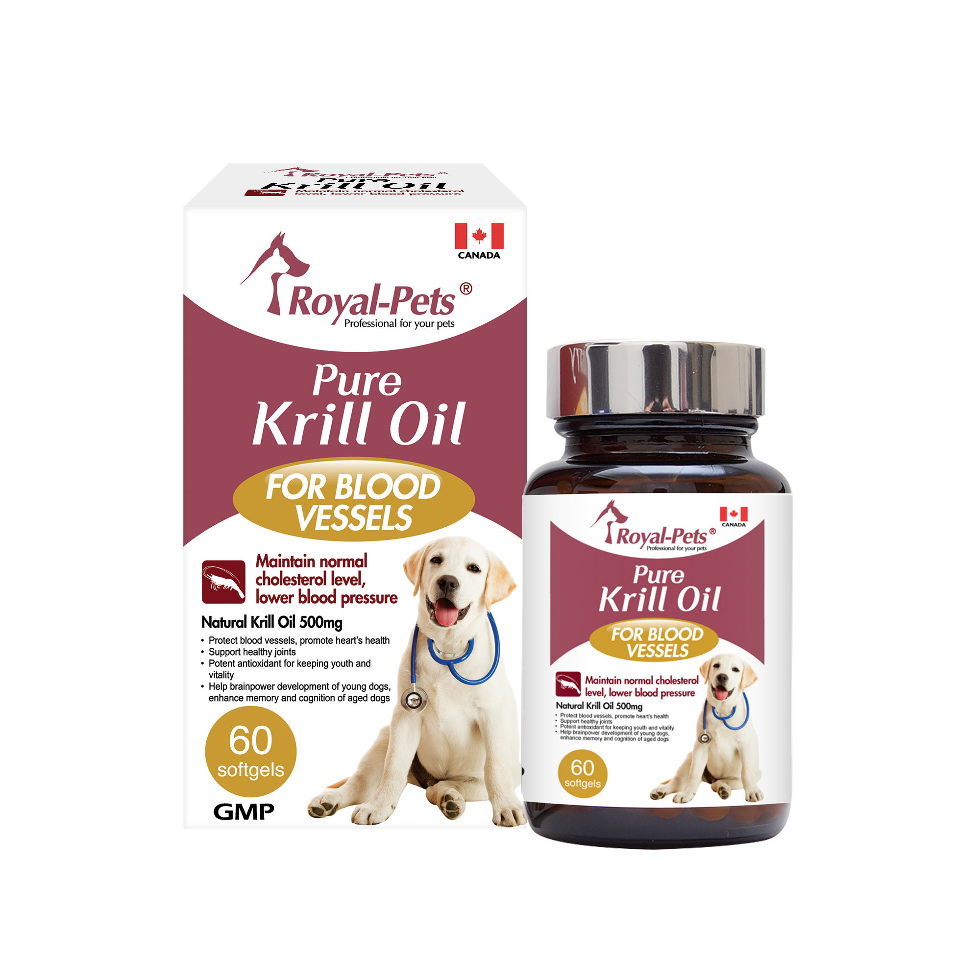 Royal-Pets - 純正磷蝦油丸60粒軟膠囊