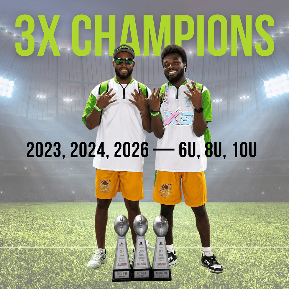 Shock Elite Flag Football 3X Champions