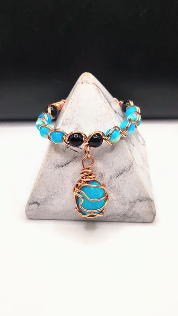 Thumbnail: “Dual Harmony" Copper Wrap Bracelet 