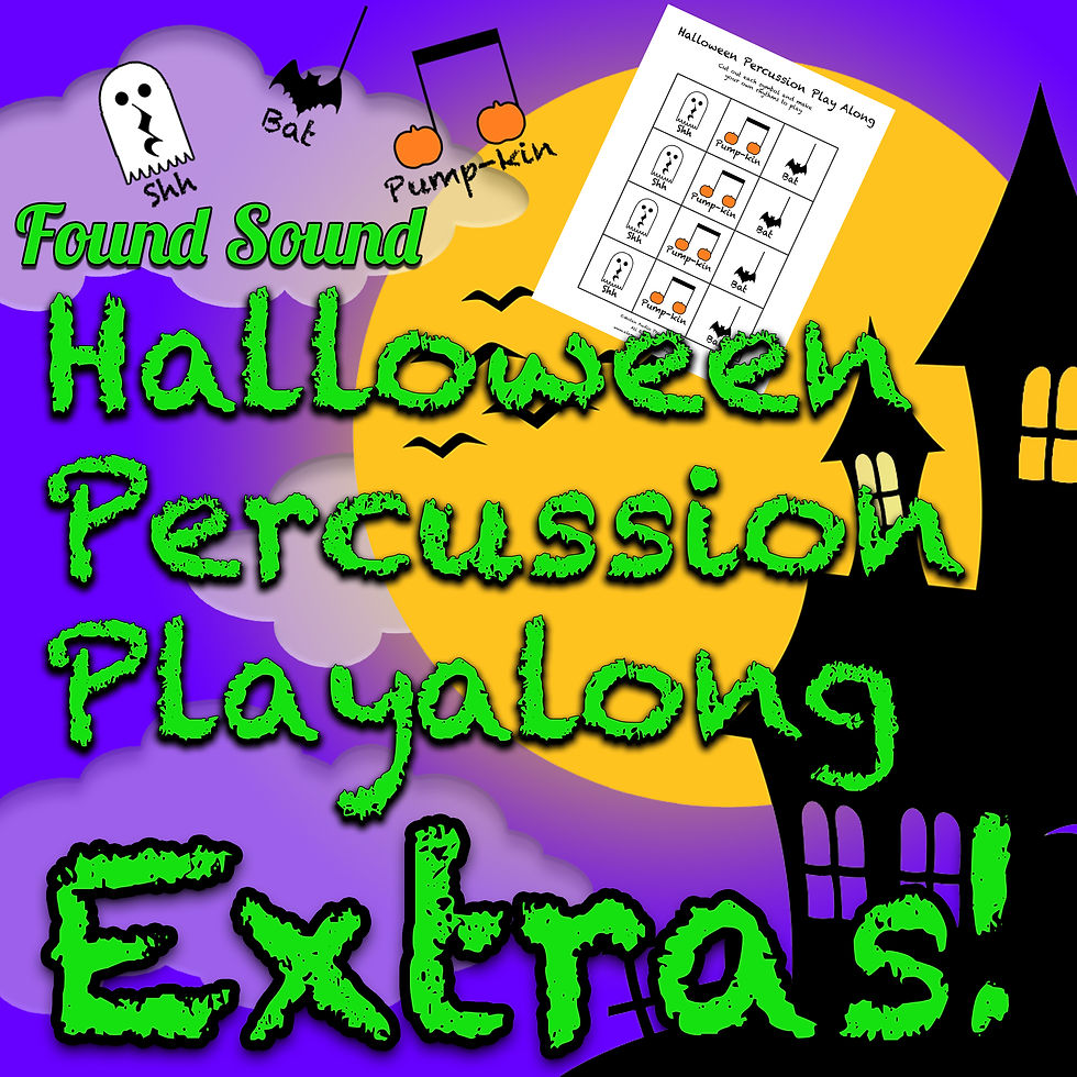 Halloween Percussion Play Along Extras elementarygroovetrax