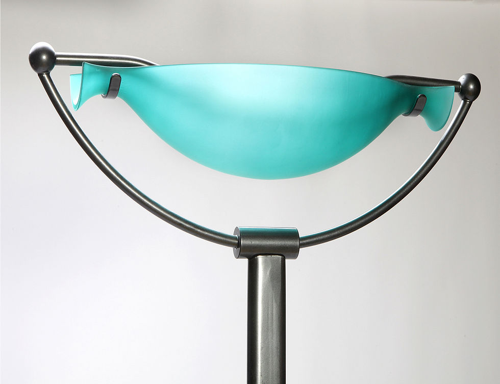Thumbnail: Glass Bowl Italian Floor Lamp, Glass Floor lamp Made in Italy, Design Floor Lamp Italy, Vintage Floor Lamp Italy, Nardo