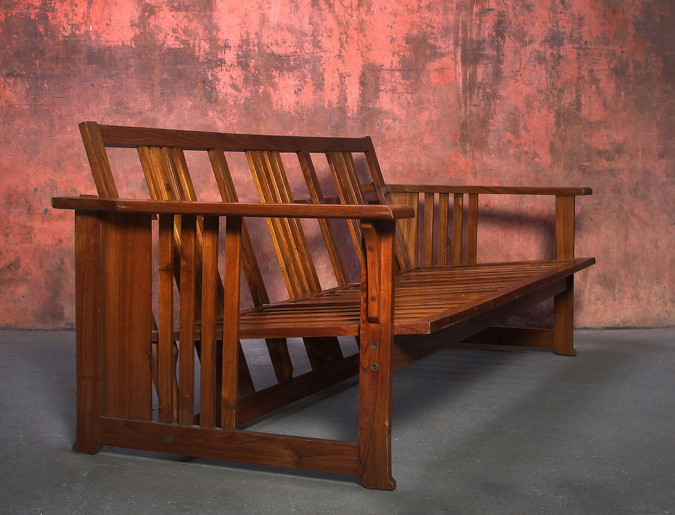 Thumbnail: Charles Rennie Mackintosh Style Three Seats Sofa, Vintage Couch, Vintage Sofa, NardoDaVintage, Vintage Furniture, Mid Century
