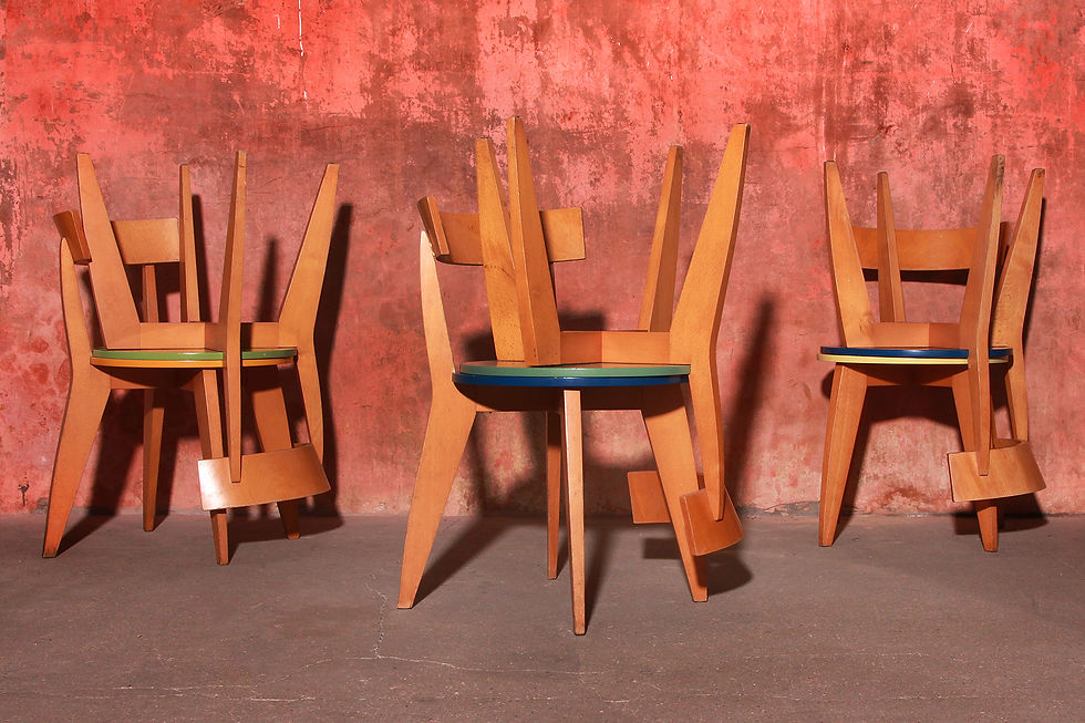 Thumbnail: Rare Carugo Chairs Design By James Irvine For Cappellini, 1993