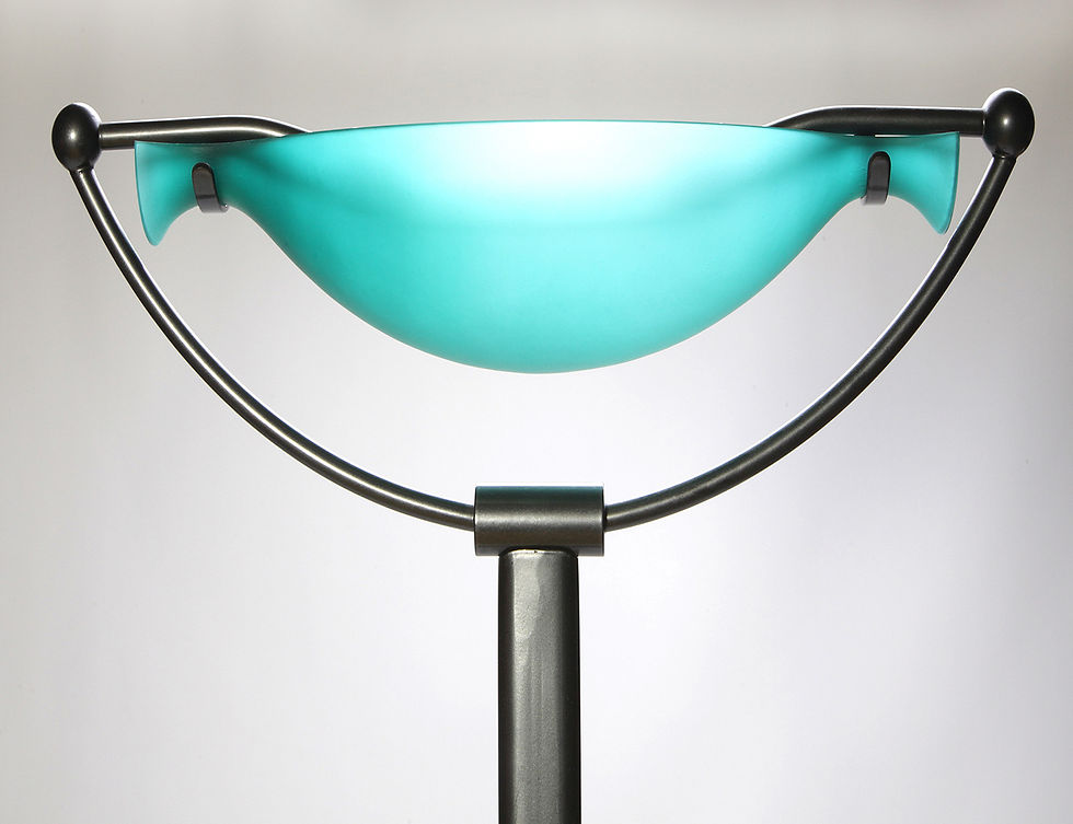 Thumbnail: Glass Bowl Italian Floor Lamp, Glass Floor lamp Made in Italy, Design Floor Lamp Italy, Vintage Floor Lamp Italy, Nardo