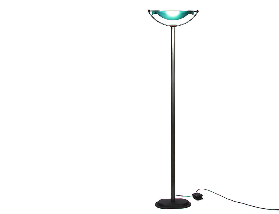 Thumbnail: Glass Bowl Italian Floor Lamp, Glass Floor lamp Made in Italy, Design Floor Lamp Italy, Vintage Floor Lamp Italy, Nardo