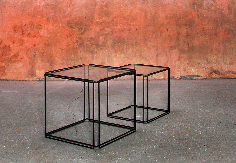 Thumbnail: Set Of Max Sauze Isocele Side Tables Nesting Tables