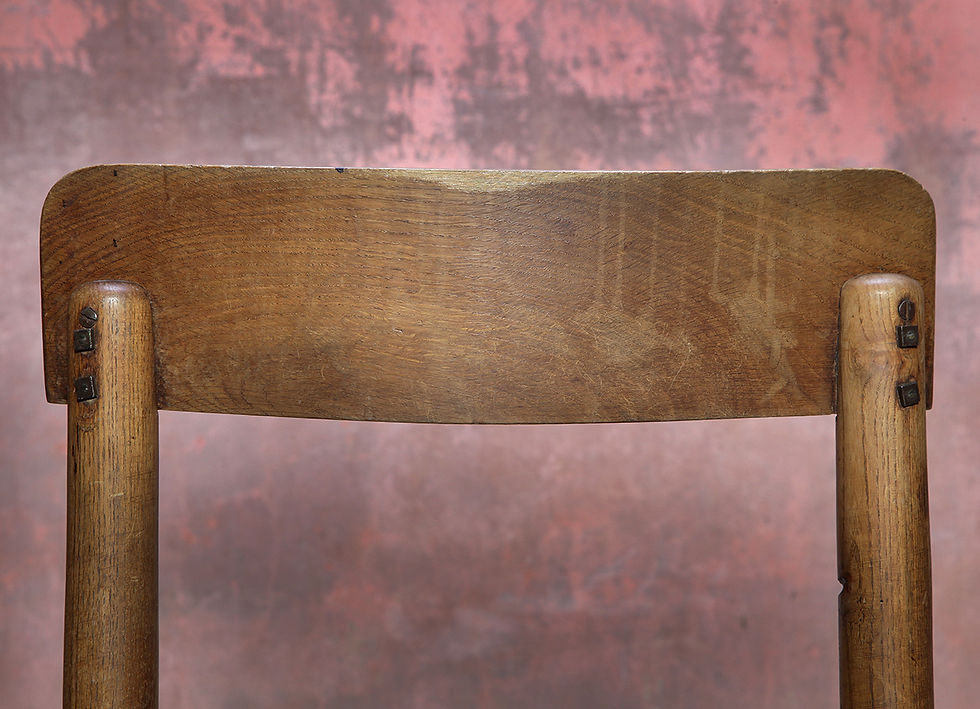Thumbnail: Vintage Antique Farm Wooden Chair, 1920, Vintage Oak Chair, Mid Century Oak Chair, Antique Oak Chair, NardoDaVintage