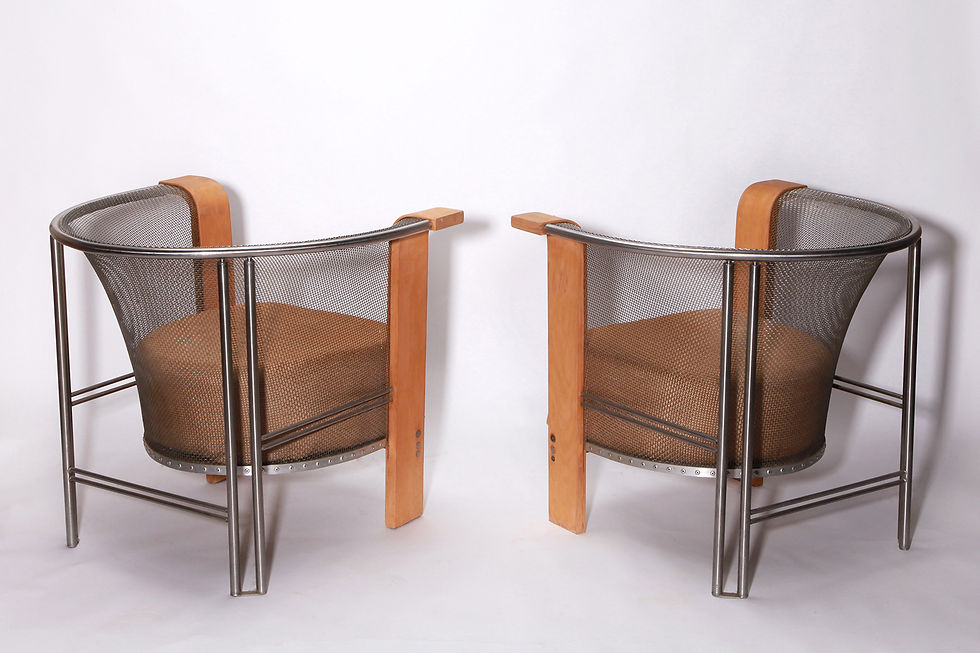Thumbnail: Set Of Vintage Armchairs By Frans van Praet For Belgochrom, Belgo Chrom, NardoDaVintage, Vintage Furniture