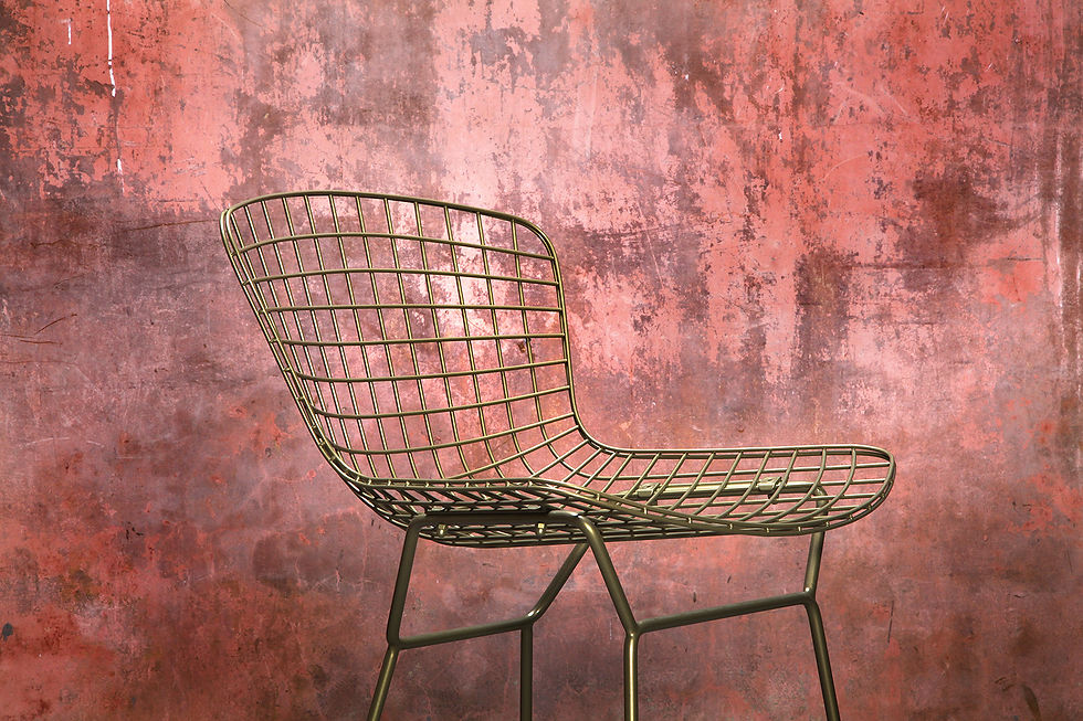 Thumbnail: Harry Bertoia Style Wire Bar Stools, Wire Design Bar Stools, Metal Bar Stools, Italian Bar Stool, NardoDaVintage