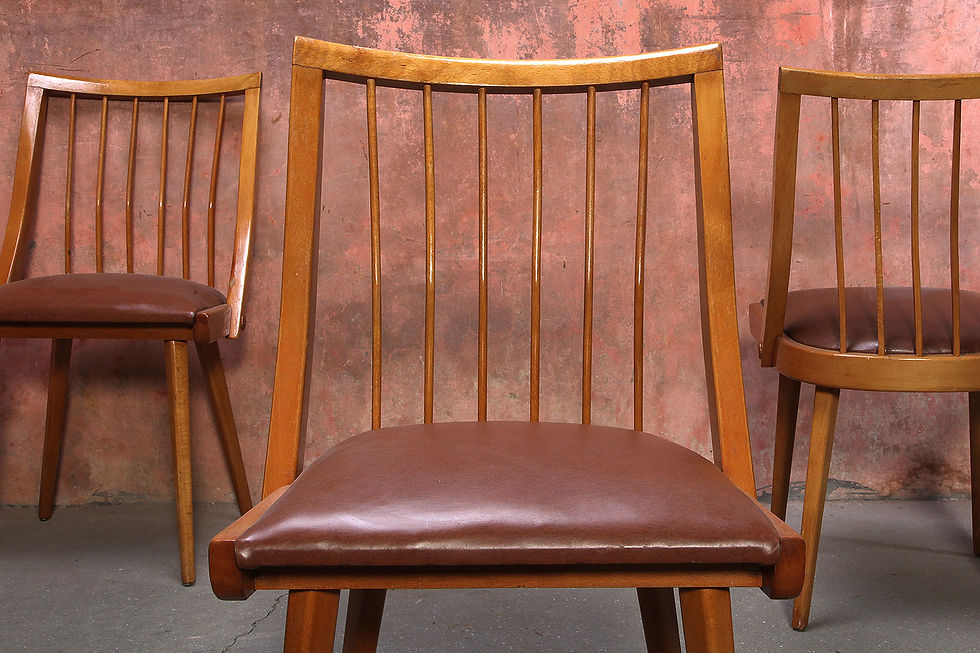 Thumbnail: Vintage Mid Century Dining Chairs by Antonin Suman, Vintage Dining Chairs, Mid Century Wooden Dining Chairs, NardoDaVintage