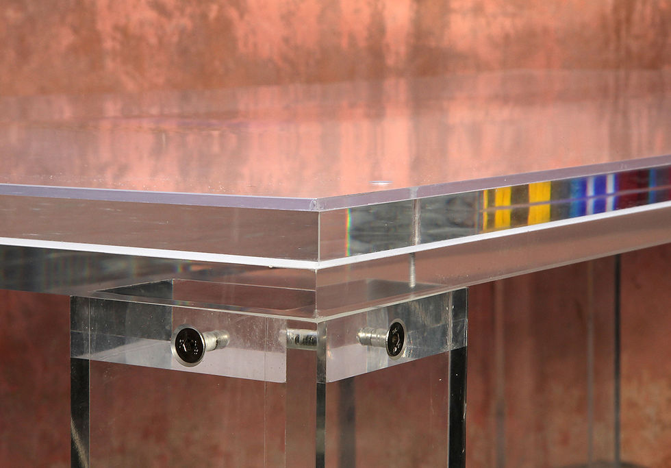 Thumbnail: Very Rare High Segment Komodo Art Design Plexiglass XXL Dining Table