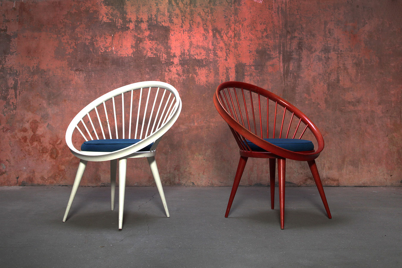 Set of Circle Chairs By Yngve Ekstrom, 60s Sweden, NardoDaVintage, Vintage Furniture, Mid Century Furniture, Design Furniture