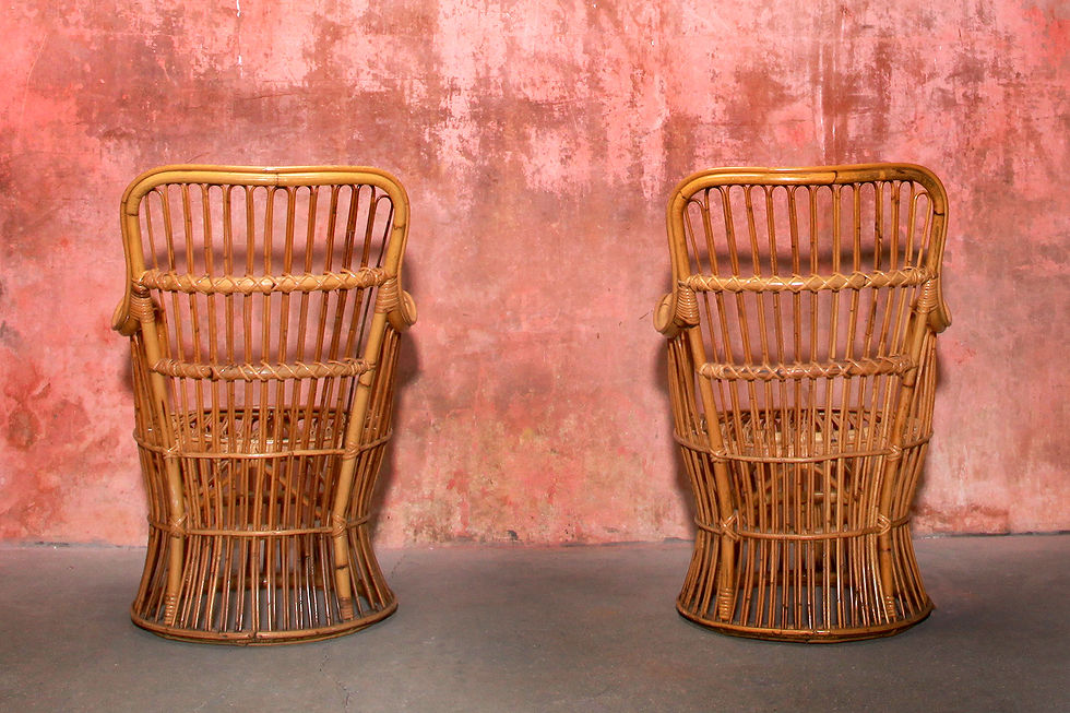 Thumbnail: Pierantonio Bonacina Vintage Rattan Armchairs, 60s, Nardo Da Vintage, Rattan Chair, Dutch Rattan Chair