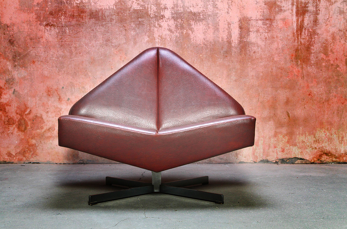 Very Rare Vintage Lounge Chair Design By Friedrich Hill For Leolux, Leolux Chair, Leolux Lounge Chair, NardoDaVintage