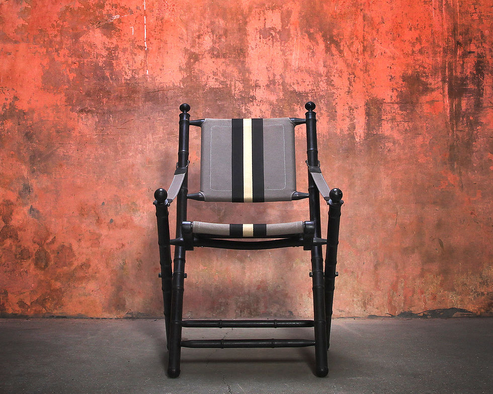 Thumbnail: Vintage Eichholtz Safari Folding Chair, Dutch Design Chair, Dutch Folding Chair, Mid Century Folding Chair, NardoDaVintage