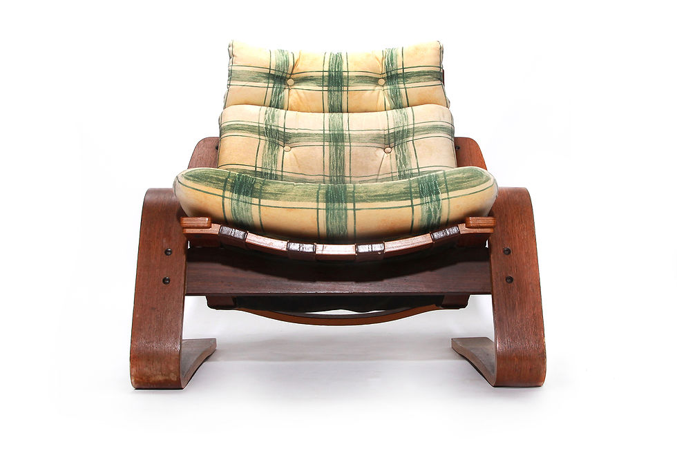 Thumbnail: Rare Brutalist Vintage Lounge Chair