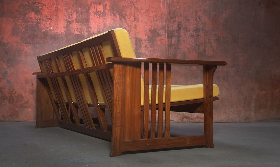 Thumbnail: Charles Rennie Mackintosh Style Three Seats Sofa, Vintage Couch, Vintage Sofa, NardoDaVintage, Vintage Furniture, Mid Century