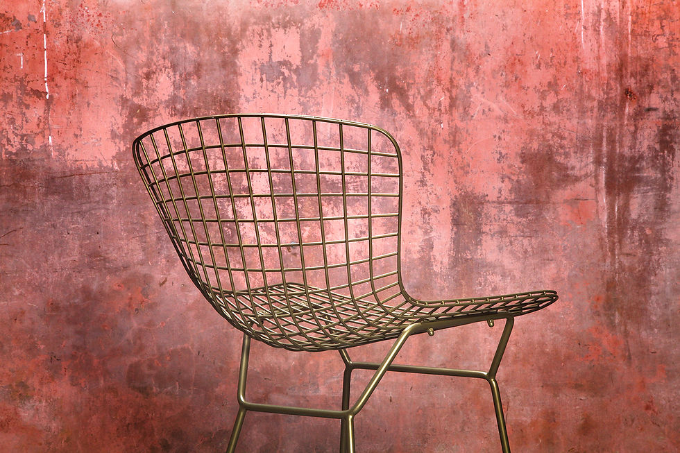 Thumbnail: Harry Bertoia Style Wire Bar Stools, Wire Design Bar Stools, Metal Bar Stools, Italian Bar Stool, NardoDaVintage