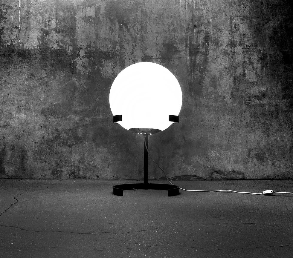 Thumbnail: Glass Globe Floor Lamp, Glass Raak Floor Lamp, Dutch Glass Floor Lamp, Nardo Da Vintage