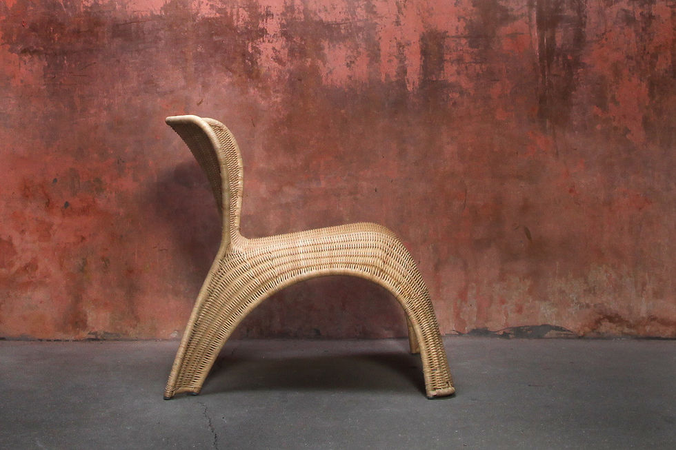 Thumbnail: Ikea Rattan Lounge Chair, Wicker Lounge Chair, 1999, NardoDaVintage, Vintage Rattan Chair, Rohé Noordwolde, Cane Chair