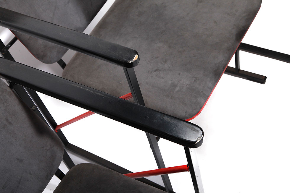 Thumbnail: Vintage Set Of Four Dining Arm Chairs Design by Yrjö Kukkapuro for Avarte, 80s