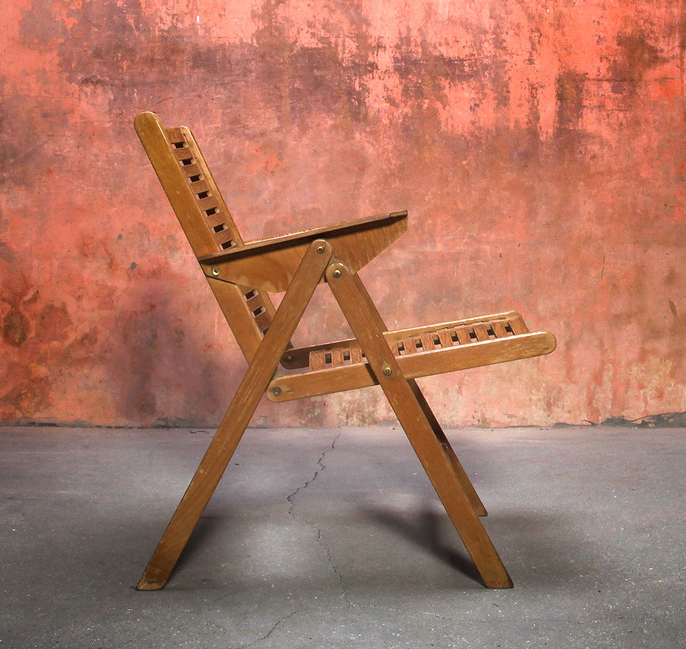 Thumbnail: Vintage Mid Century REX Folding Chair By Niko Kralj For Stol Kamnik, NardoDaVintage