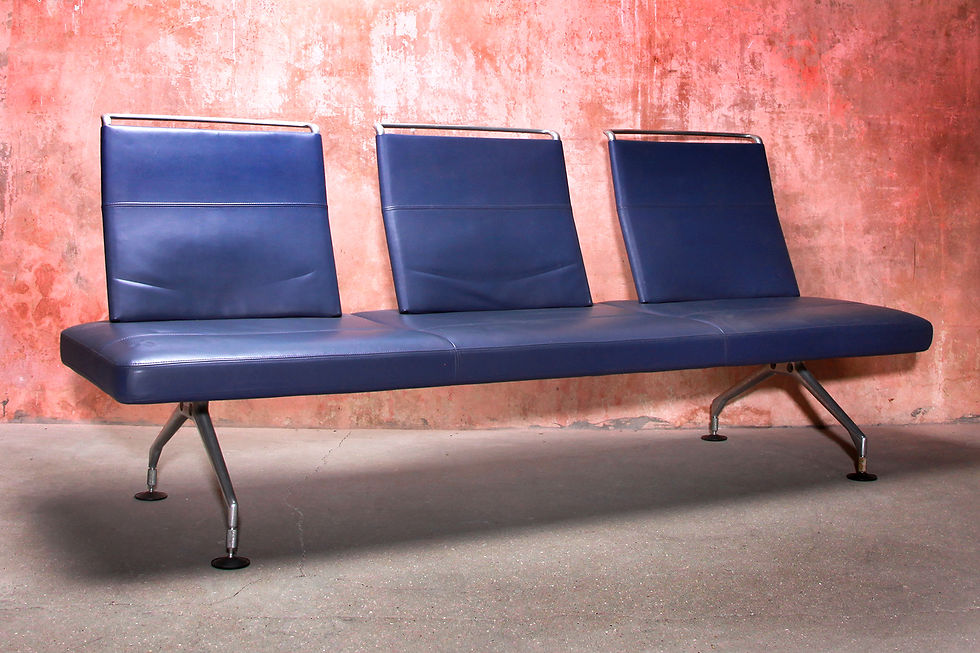 Thumbnail: Vintage Leather Area Sofa By Antonio Citterio For Vitra, 90s