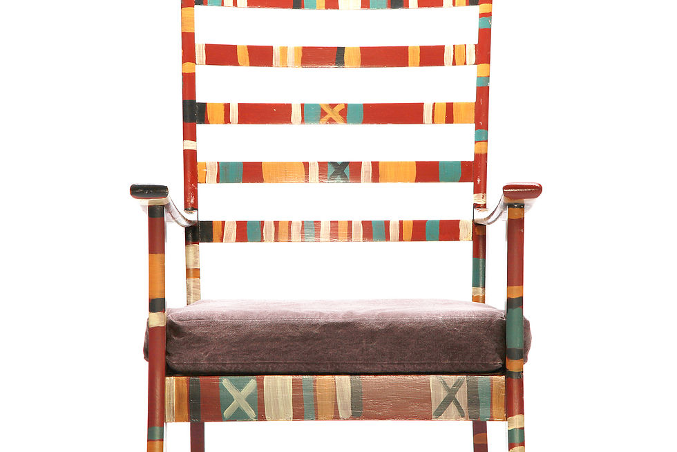 Thumbnail: Very Rare Vintage Native Colour Painted Dining Armchairs, Burgatti Chairs, NardoDaVintage, Vintage Furniture, Rare Chair