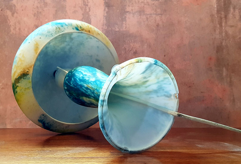 Thumbnail: Murano Glass Mushroom Table Lamp, Mushroom Lamp, Vintage Glass Lamp Made in Italy, NardoDaVintage, Vintage Furniture