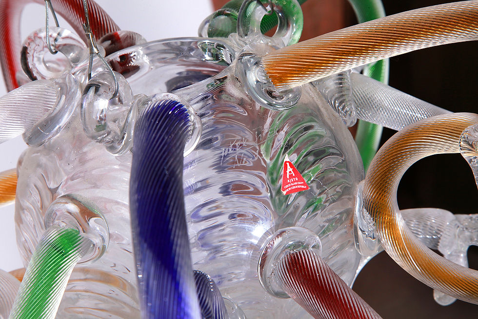 Thumbnail: Sculpture Glass Candelier By Borik Sipek. Glass Art, Prague, Czech Republic Artist, Nardo, NardoDaVintage