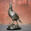 Thumbnail: XL Silver Colored Metal Pheasant Statue On Marble Feet, Silver Bird Sculpture, Nardo Da Vintage, NardoDaVintage