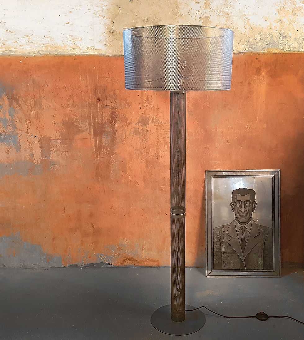 Thumbnail: Perforated Floor Lamp, Design Floor Lamp, Metal Floor Lamp, Metal Design Floor Lamp, NardoDaVintage, Nardo Da Vintage